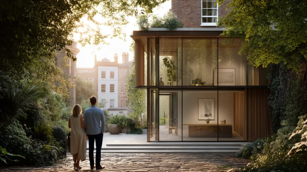 DOR Archway Architects couple looking at house